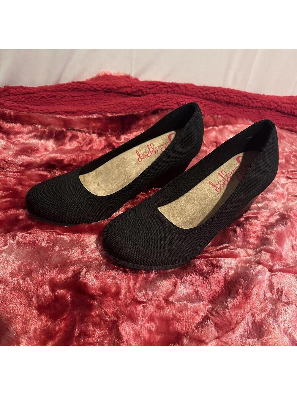JELLYPOP COMFORT CUSHION Donna size 9 M Black medium-high wedge-heel Mesh Vegan